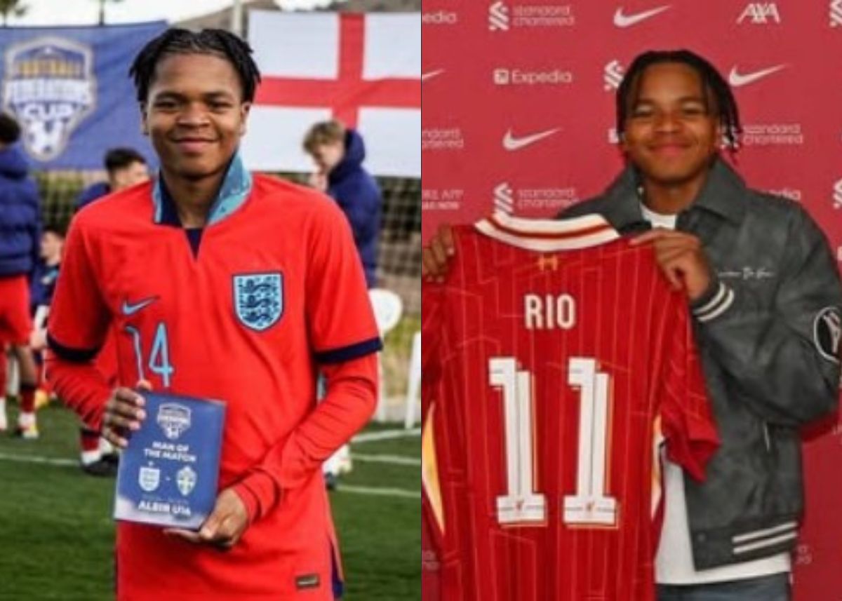 Rio Ngumoha plays for Liverpool.