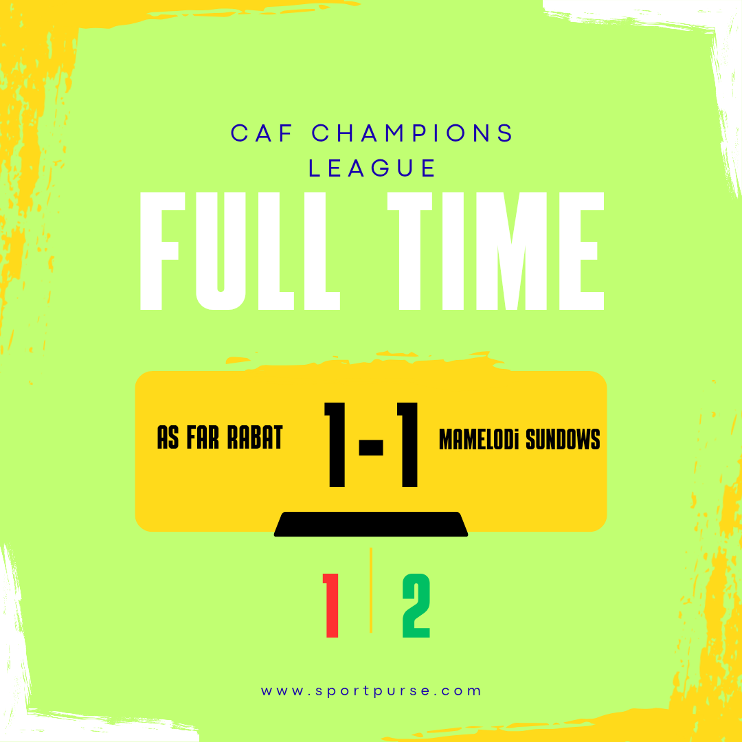 Mamelodi Sundowns defeated AS FAR Rabat in the CAF Champions League final.
