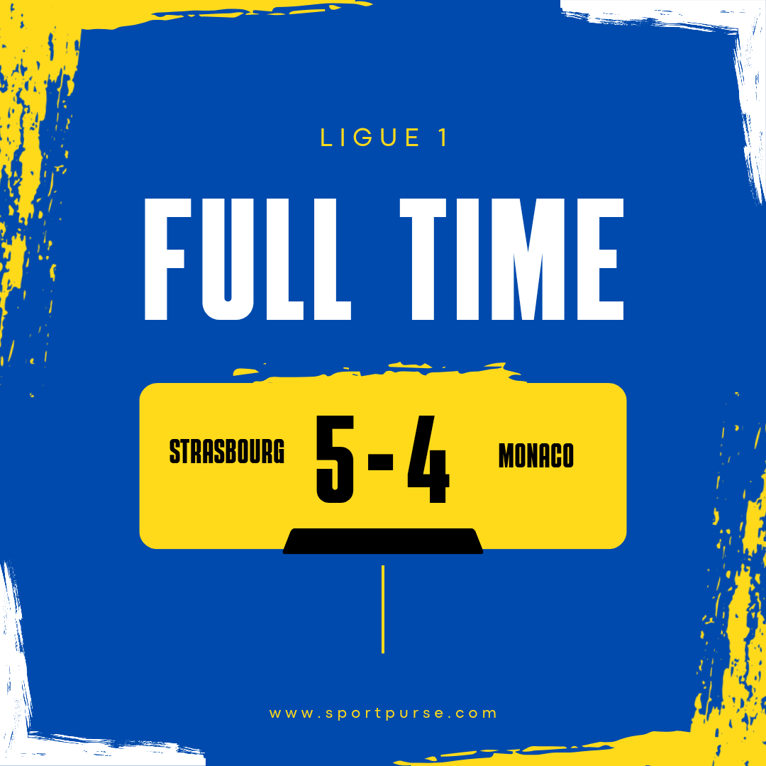 Strasbourg 5-4 Monaco: Highest-scoring match on last day of 2025/26 Ligue 1 season